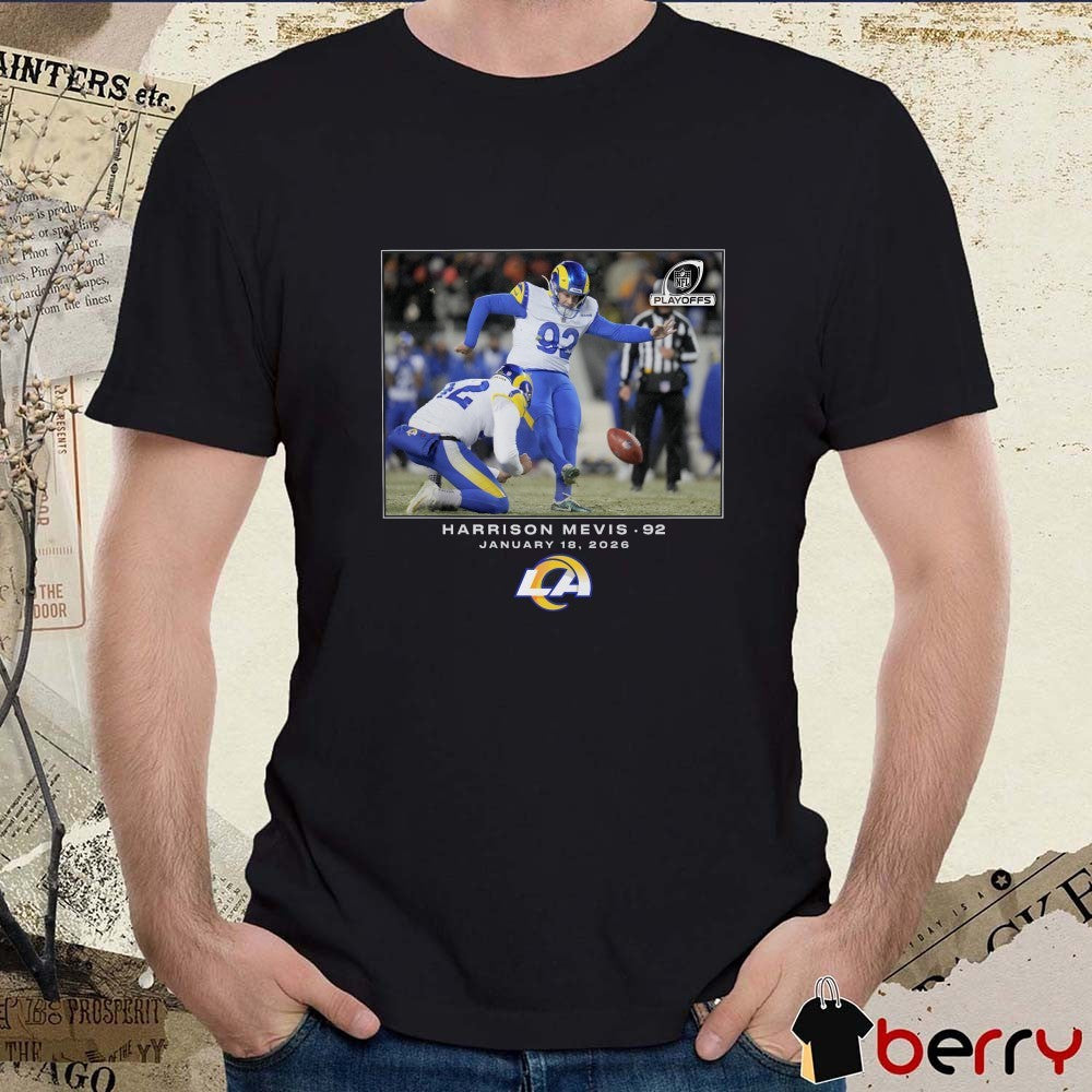 Harrison Mevis Los Angeles Rams NFL Flash Features January 17 2026 t-shirt