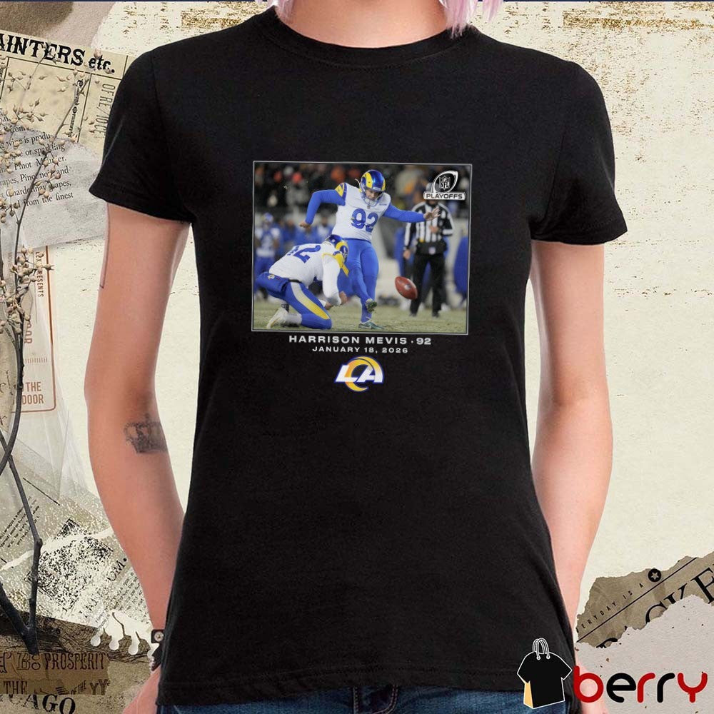 Harrison Mevis Los Angeles Rams NFL Flash Features January 17 2026 t-shirt