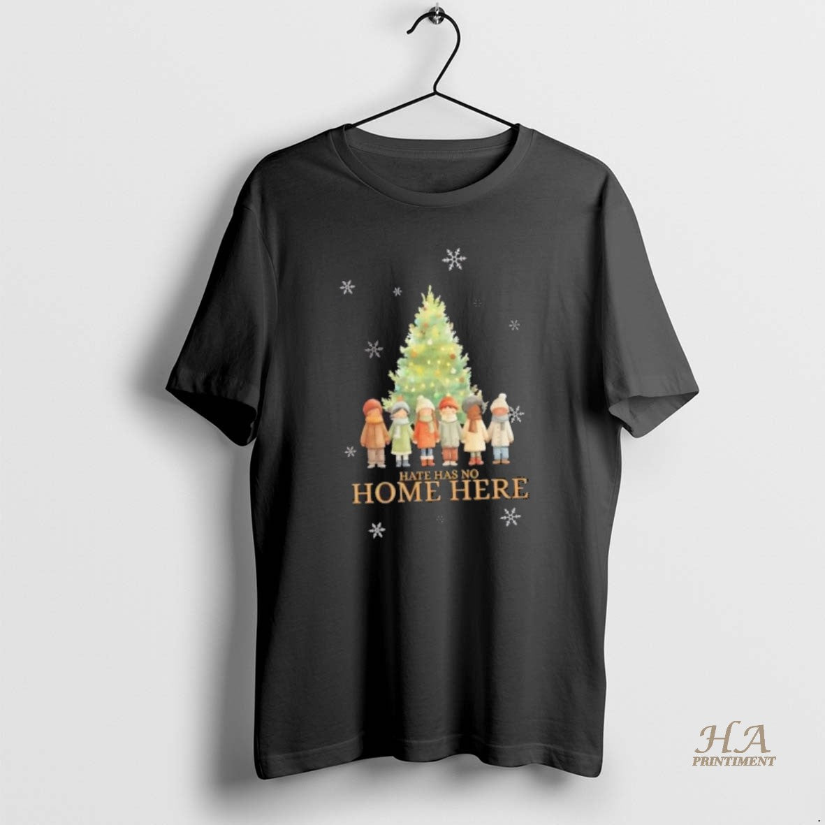 Official Hate Has No Home Here Christmas Tree T-Shirts, Hoodie, Sweatshirt | InkNestWear.com