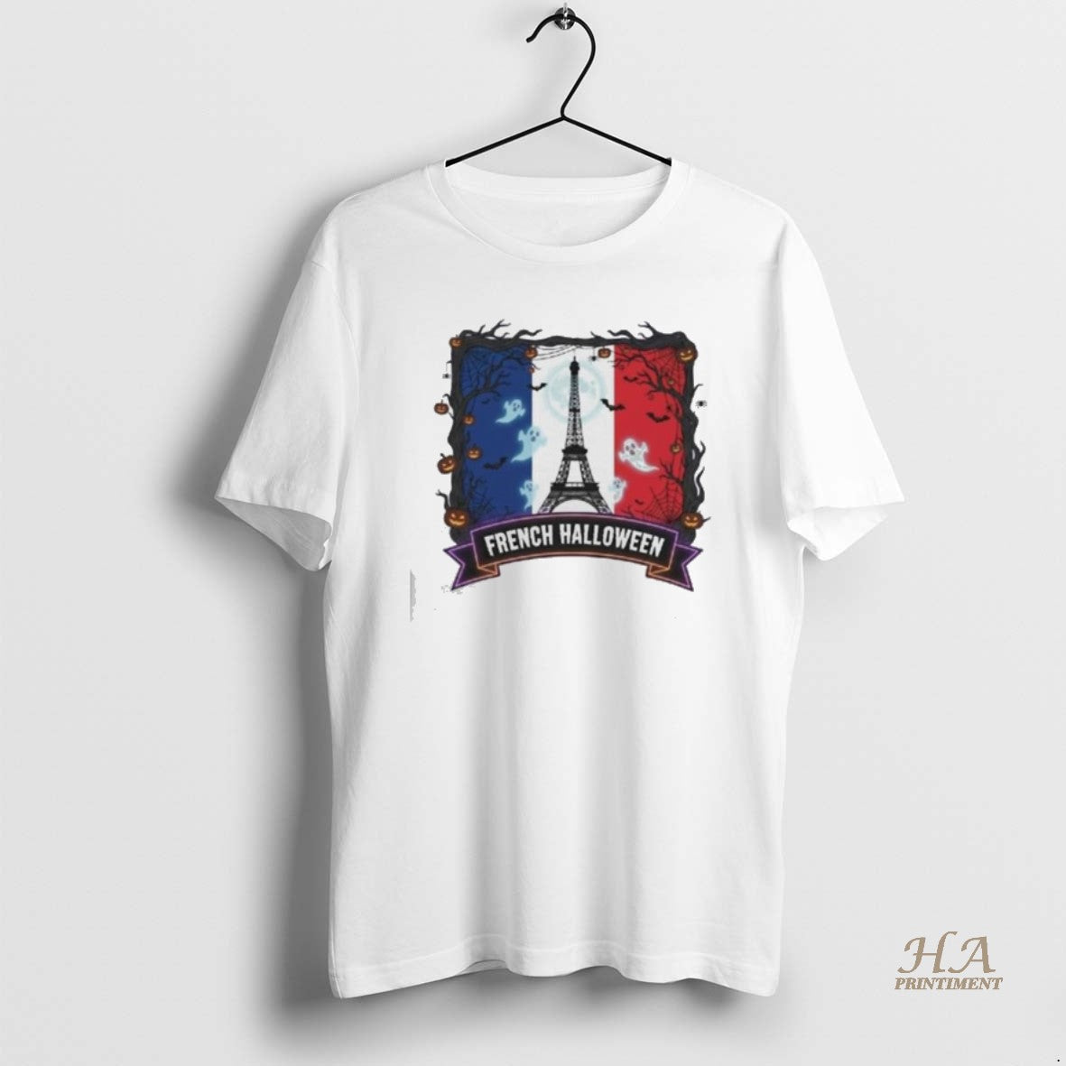 Official Haunted France Flag Sticker Spooky Tricolor French Decal T-Shirts, Hoodie, Sweatshirt | InkNestWear.com