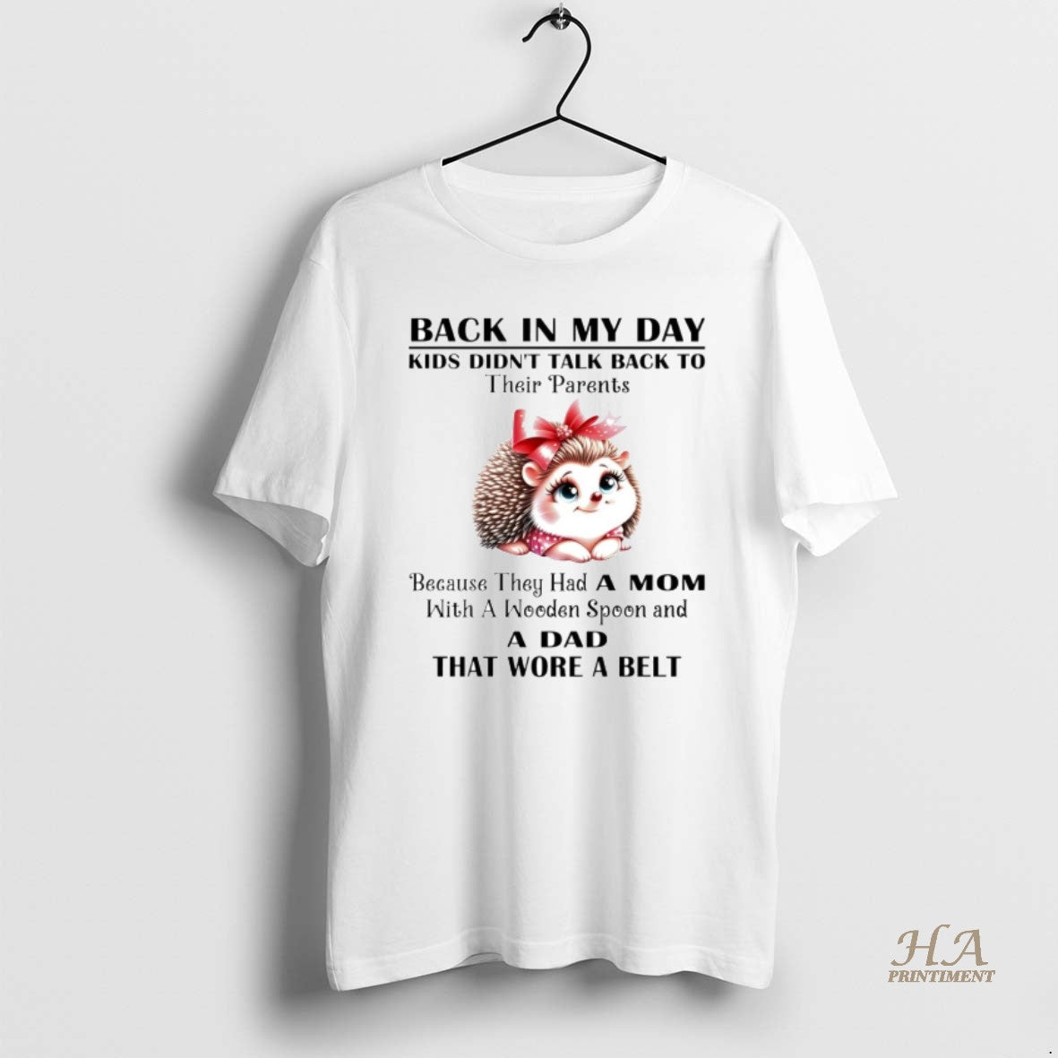 Official Hedgehog Back In My Day Kids Didnt Talk Back To Their Parents T-Shirts, Hoodie, Sweatshirt | InkNestWear.com