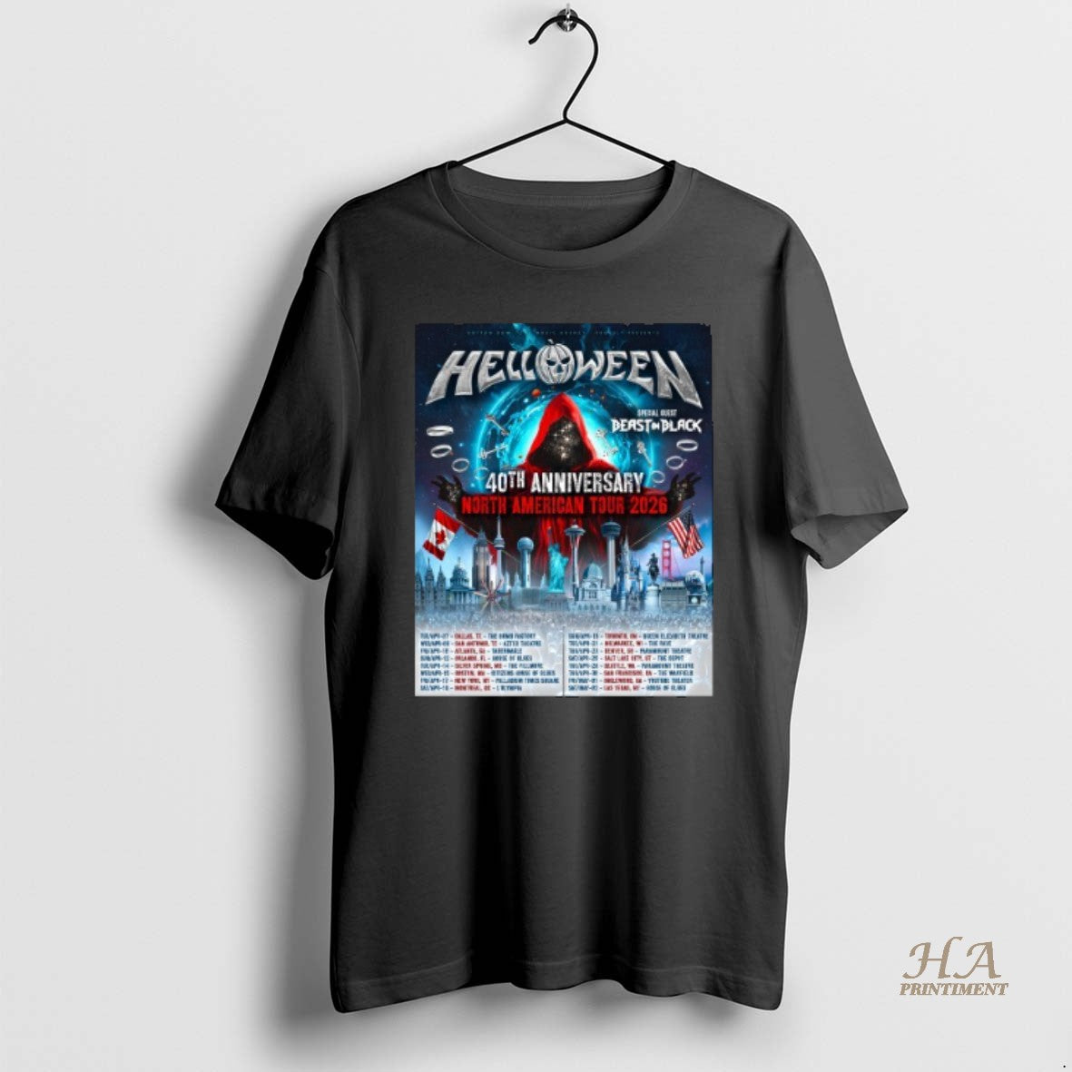 Official Helloween 40th Anniversary North American Tour 2026 T-Shirts, Hoodie, Sweatshirt | InkNestWear.com