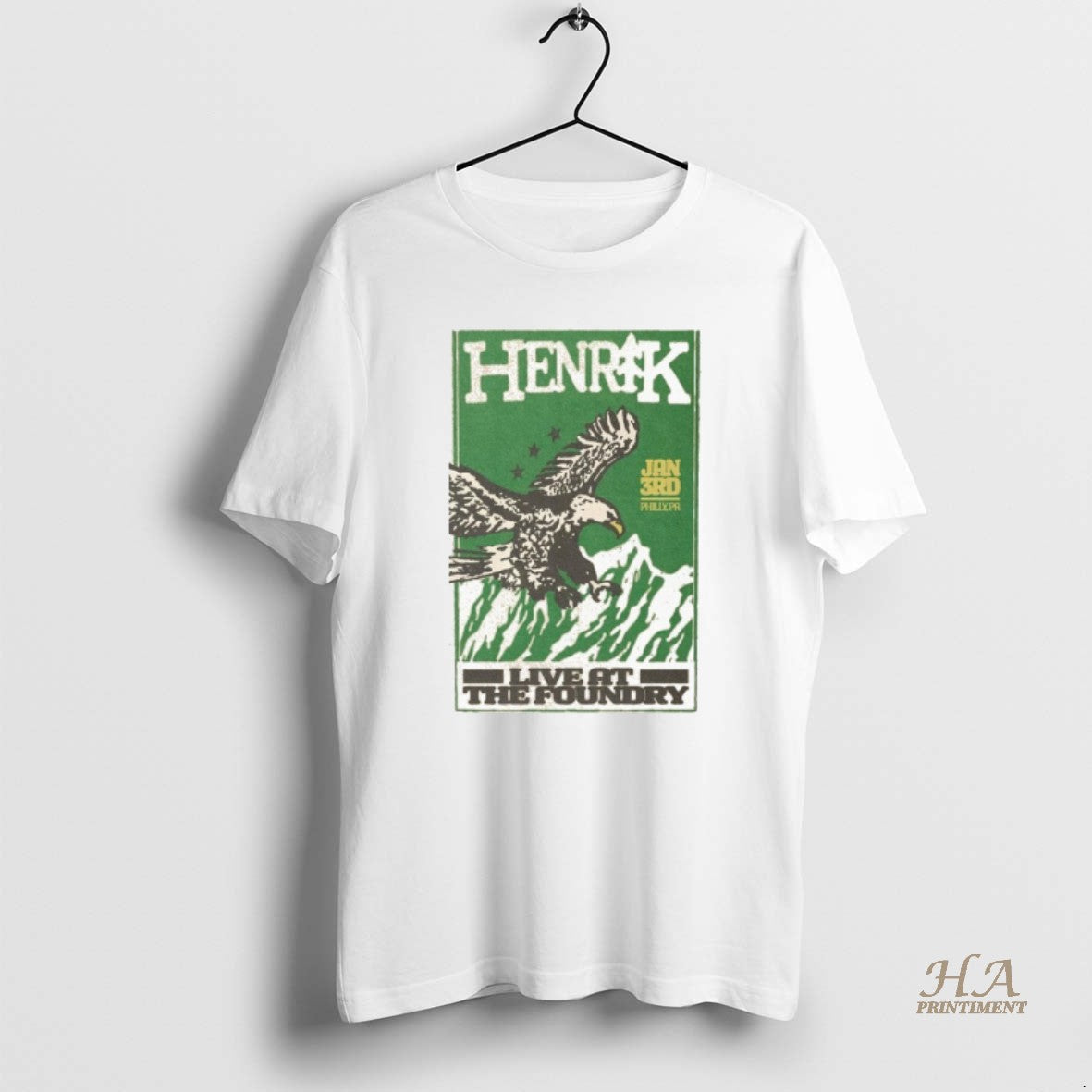 Official Henrik Live At The Foundry Philly Pa January 3 2026 Eagle T-Shirts, Hoodie, Sweatshirt | InkNestWear.com