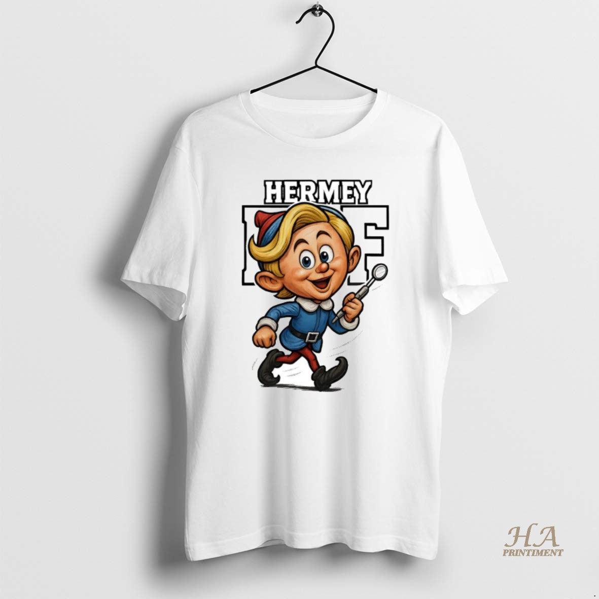 Official Hermey The Elf Caricature Christmas T-Shirts, Hoodie, Sweatshirt | InkNestWear.com
