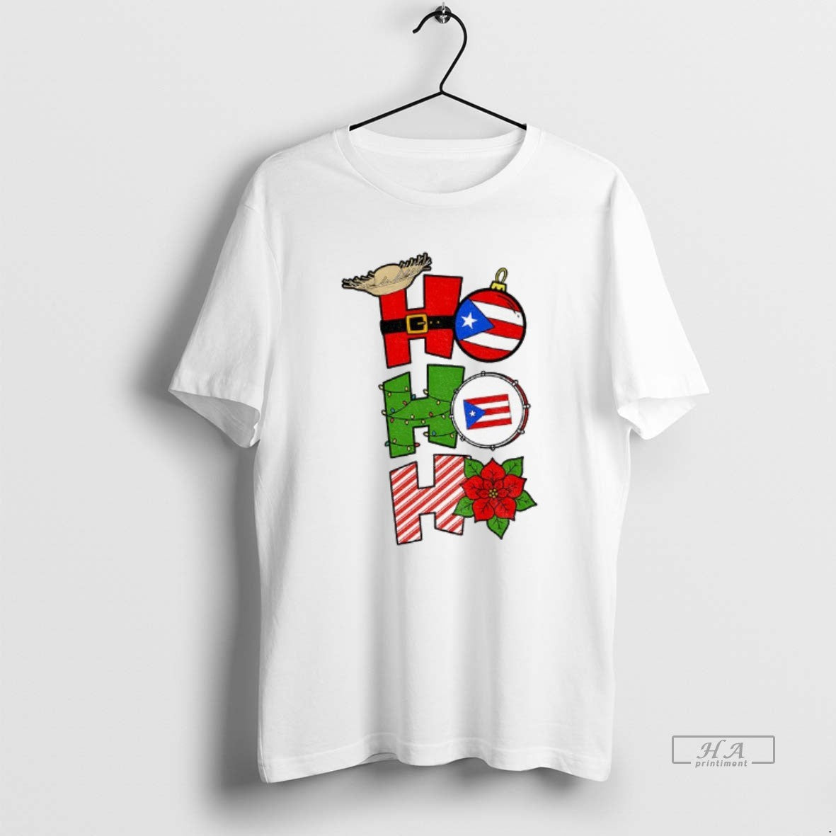 Official Ho Ho Ho Bad Bunny Navidad Boricua Puerto Rico Flag Merry Christmas T-Shirts, Hoodie, Sweatshirt | InkNestWear.com