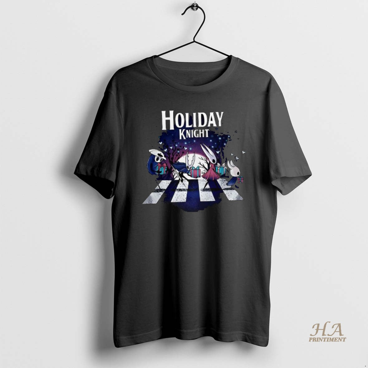 Official Holiday Knight Hollow Knight Character Cross The Road Christmas T-Shirts, Hoodie, Sweatshirt | InkNestWear.com