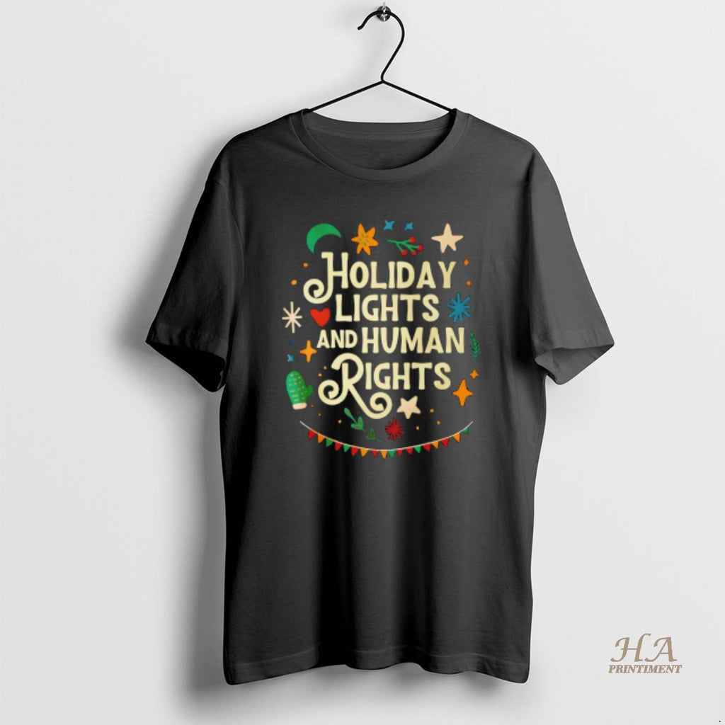 Official Holiday Lights And Human Rights Christmas T-Shirts, Hoodie, Sweatshirt | InkNestWear.com