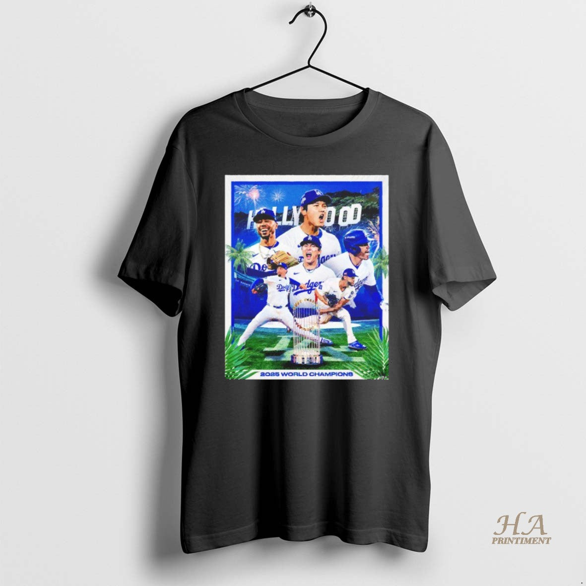 Official Hollywood Los Angeles Dodgers 2025 World Champions Blackshirt T-Shirts, Hoodie, Sweatshirt | InkNestWear.com