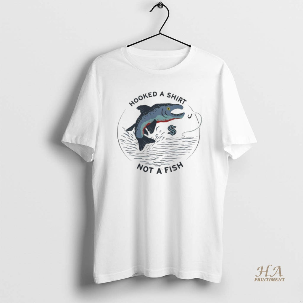 Official Hooked A Not A Fish Seattle Kraken Hockey T-Shirts, Hoodie, Sweatshirt | InkNestWear.com