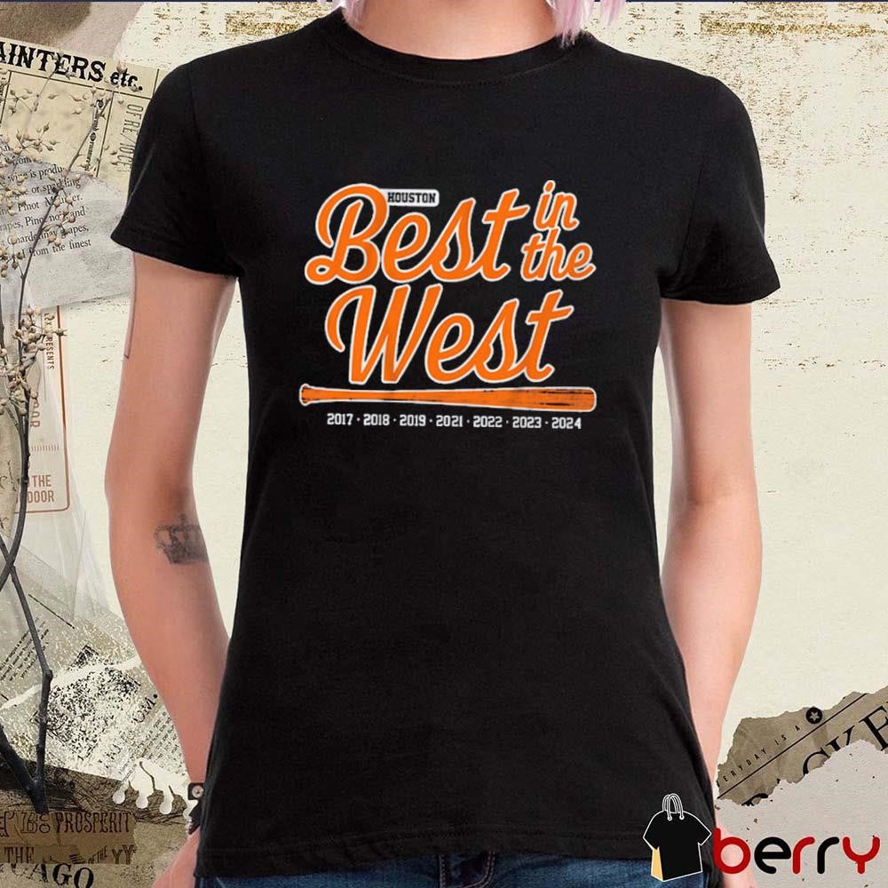 Houston Astros Baseball Best in the West 2017-2024 t-shirt