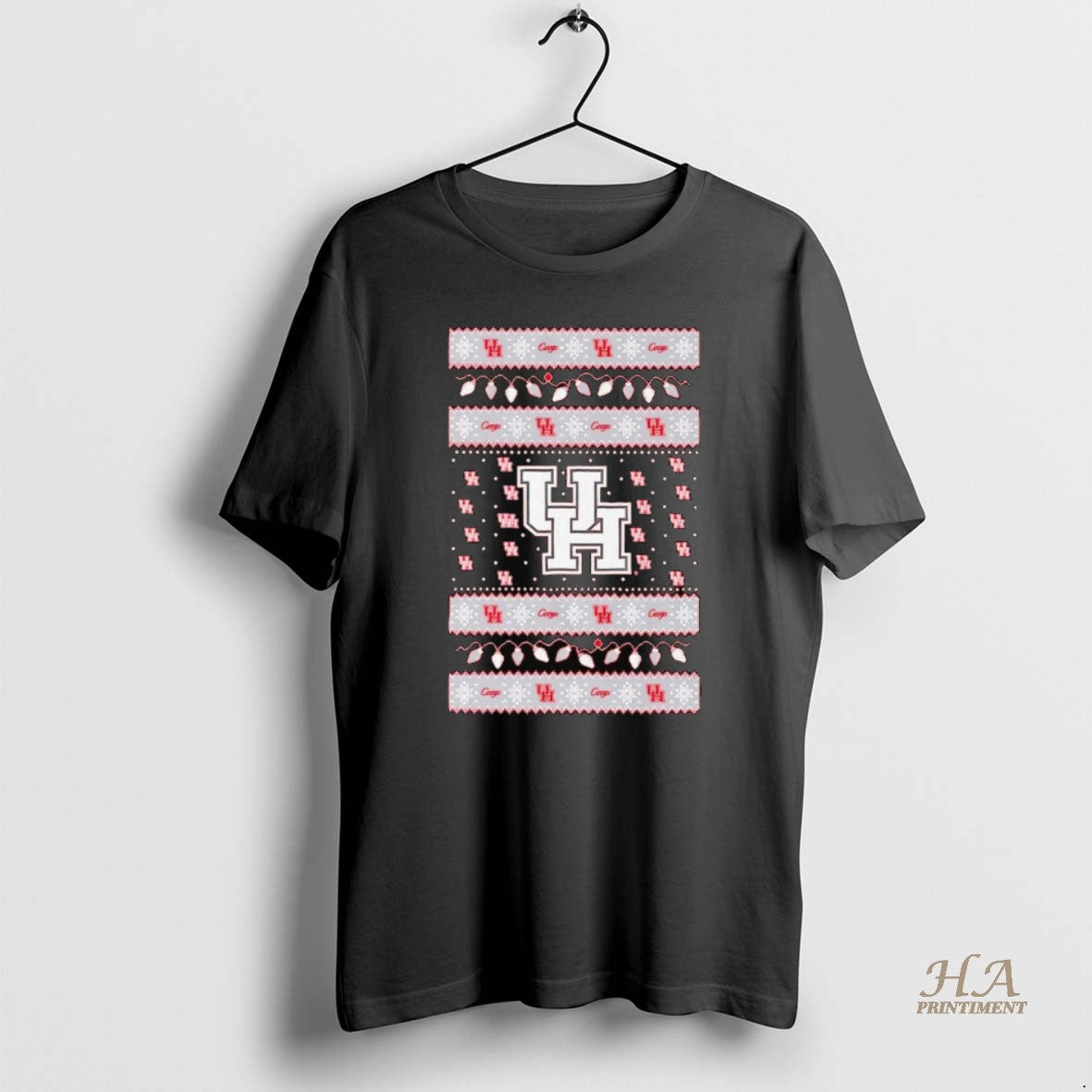 Official Houston Cougars Ugly Christmas Light T-Shirts, Hoodie, Sweatshirt | InkNestWear.com