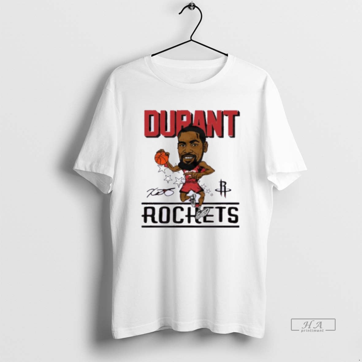 Official Houston Rockets Kevin Durant Caricature Signature T-Shirts, Hoodie, Sweatshirt | InkNestWear.com