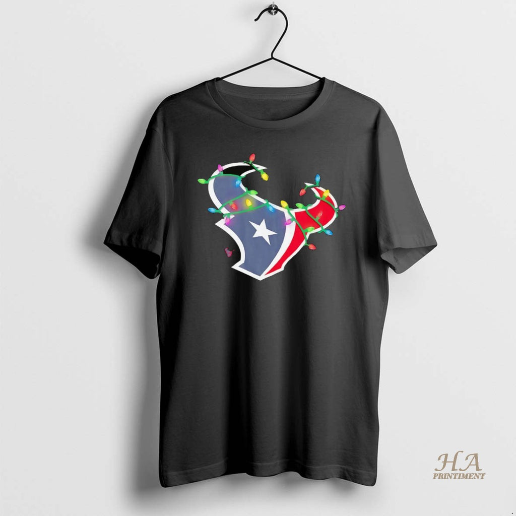 Official Houston Texans Logo Christmas Light T-Shirts, Hoodie, Sweatshirt | InkNestWear.com