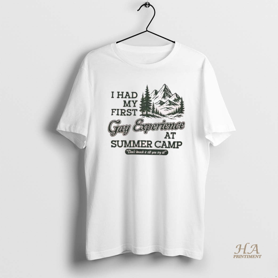 Official I Had My First Gay Experience At Summer Camp Dont Knock It Till You T-Shirts, Hoodie, Sweatshirt | InkNestWear.com