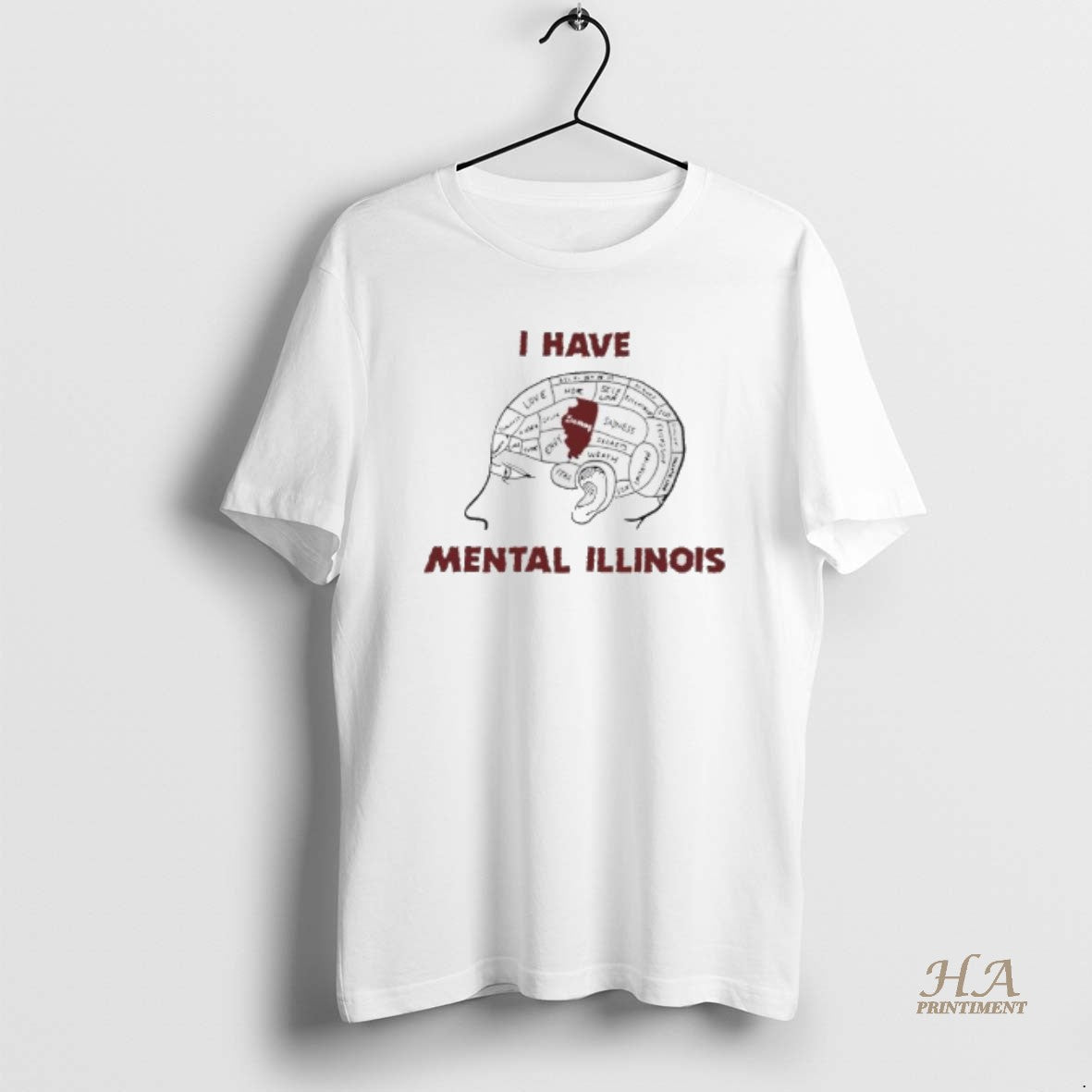 Official I Have Mental Illinois Brain T-Shirts, Hoodie, Sweatshirt | InkNestWear.com