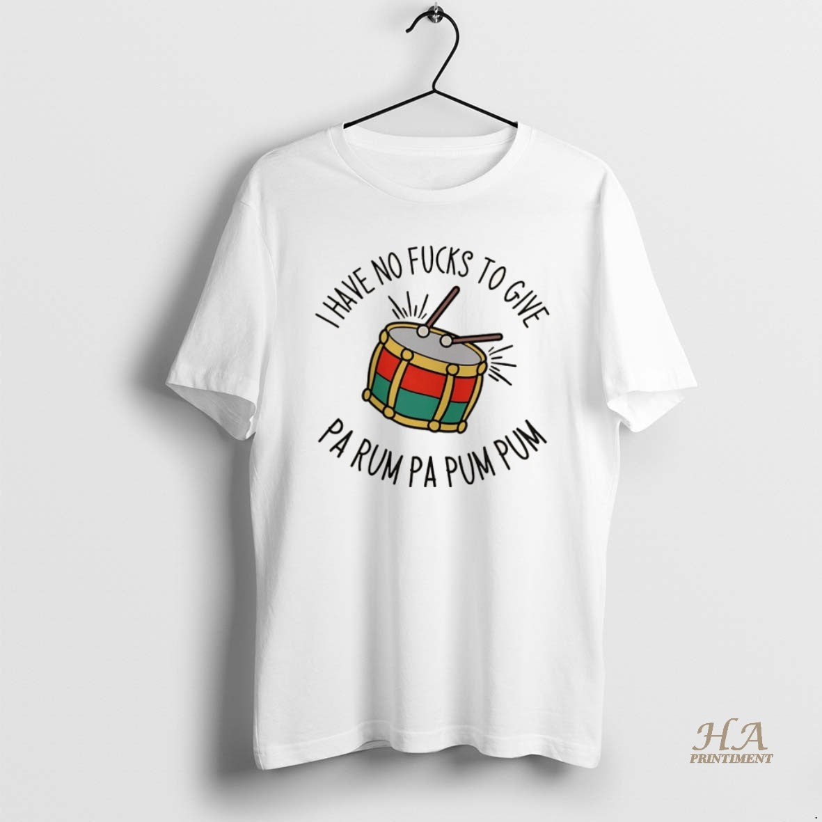 Official I Have No Fucks To Give Pa Rum Pa Pum Pum Christmas T-Shirts, Hoodie, Sweatshirt | InkNestWear.com