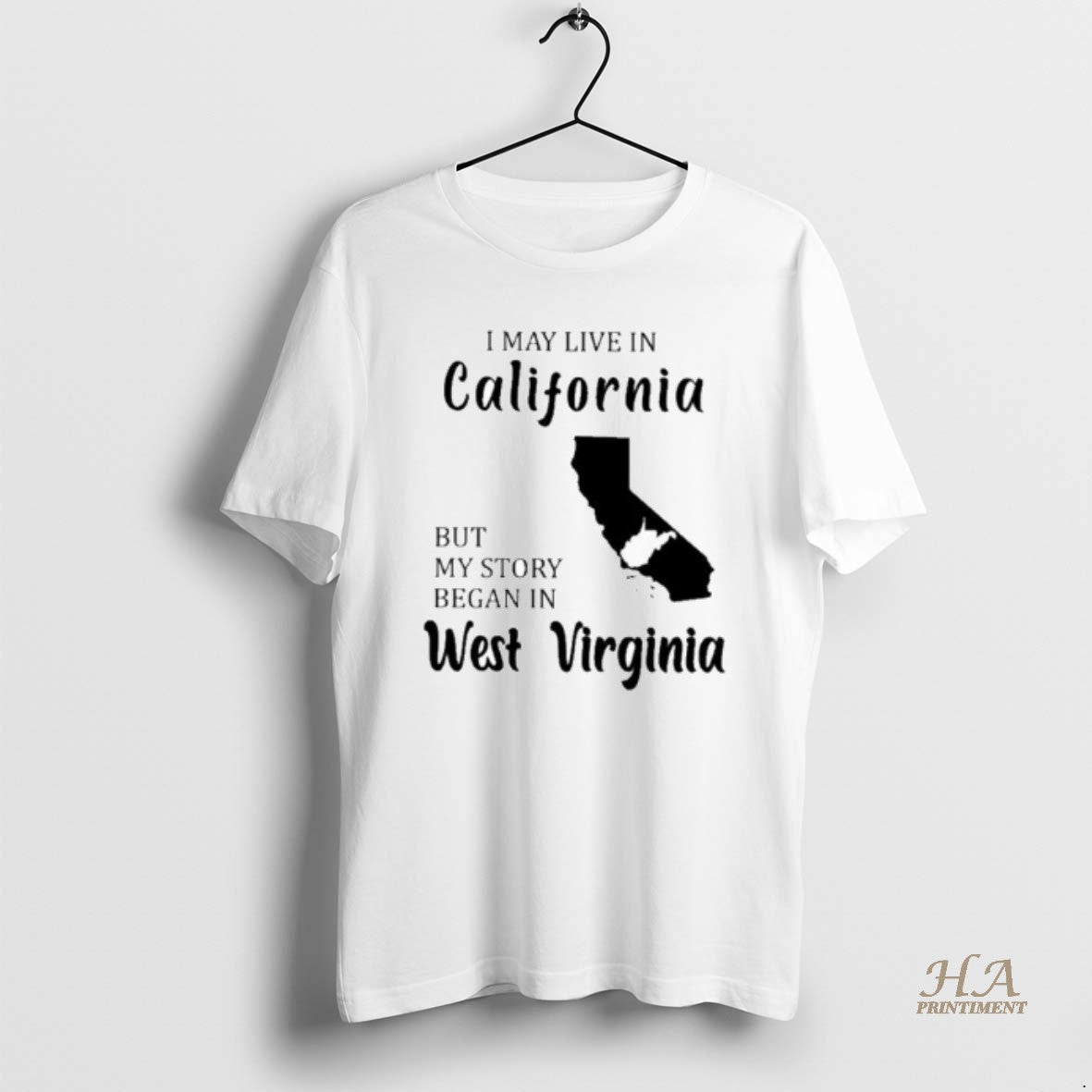 Official I May Live In California But My Story Began In West Virginia T-Shirts, Hoodie, Sweatshirt | InkNestWear.com