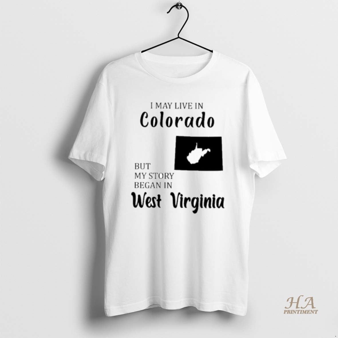 Official I May Live In Colorado But My Story Began In West Virginia T-Shirts, Hoodie, Sweatshirt | InkNestWear.com