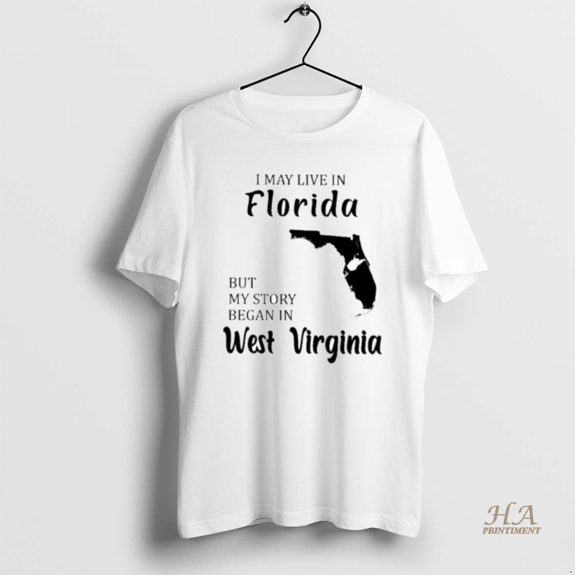 Official I May Live In Florida But My Story Began In West Virginia T-Shirts, Hoodie, Sweatshirt | InkNestWear.com
