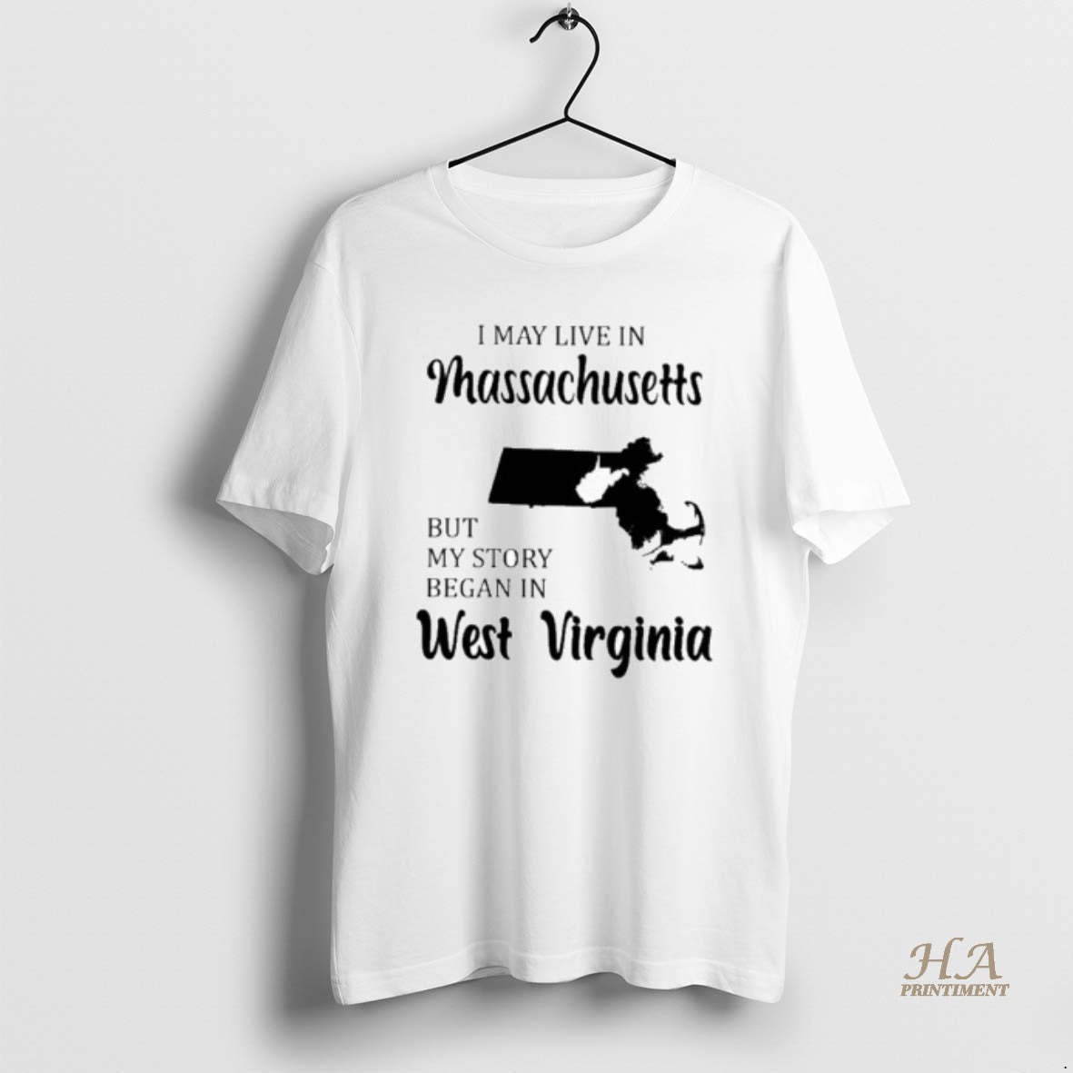 Official I May Live In Massachusetts But My Story Began In West Virginia T-Shirts, Hoodie, Sweatshirt | InkNestWear.com