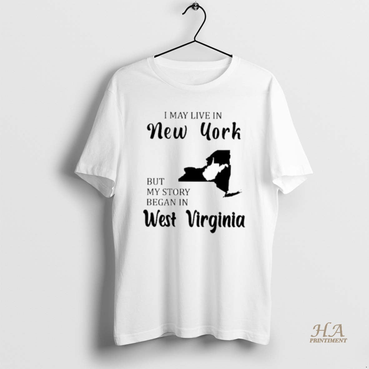 Official I May Live In New York But My Story Began In West Virginia T-Shirts, Hoodie, Sweatshirt | InkNestWear.com