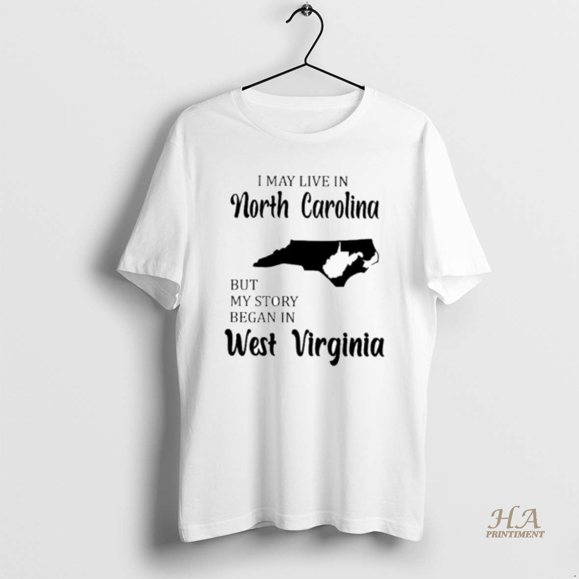 Official I May Live In North Carolina But My Story Began In West Virginia T-Shirts, Hoodie, Sweatshirt | InkNestWear.com