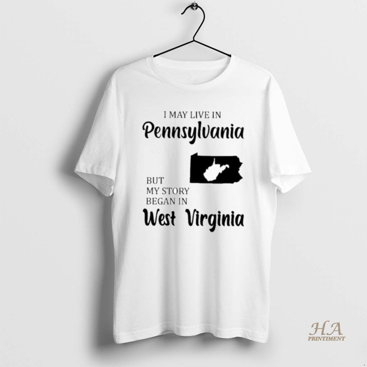 Official I May Live In Pennsylvania But My Story Began In West Virginia T-Shirts, Hoodie, Sweatshirt | InkNestWear.com