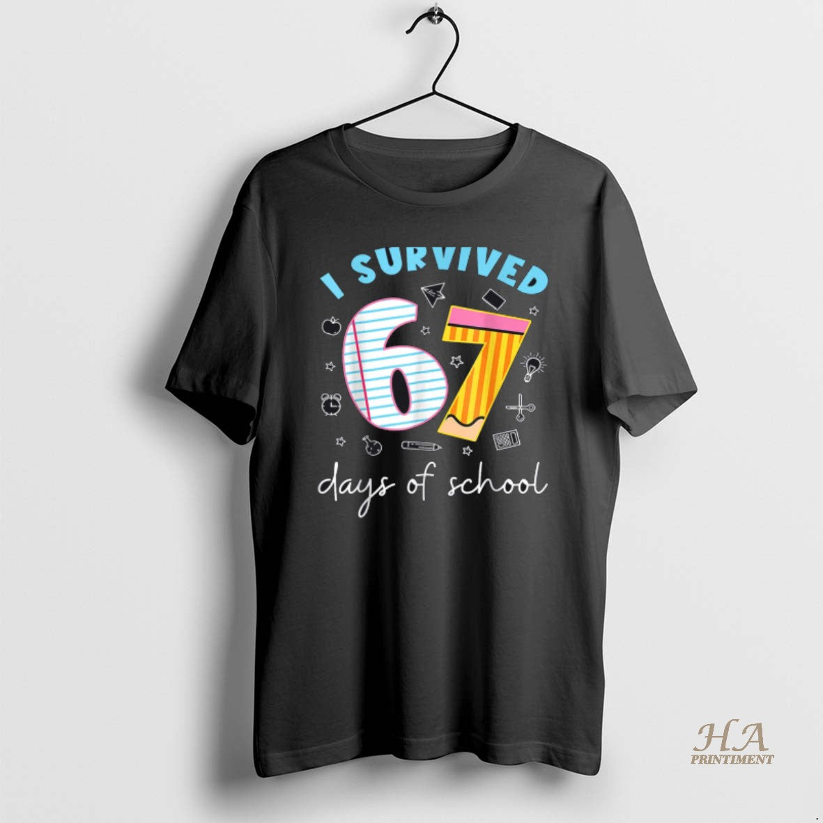 Official I Survived 67 Days Of School Funny Meme Teacher Student T-Shirts, Hoodie, Sweatshirt | InkNestWear.com