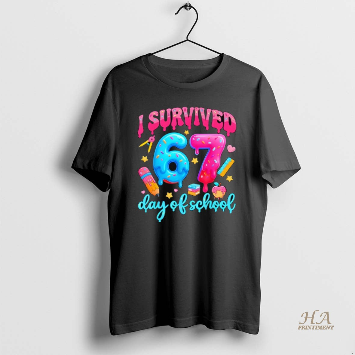 Official I Survived 67 Days Of School Six Seven Meme Teacher Student T-Shirts, Hoodie, Sweatshirt | InkNestWear.com