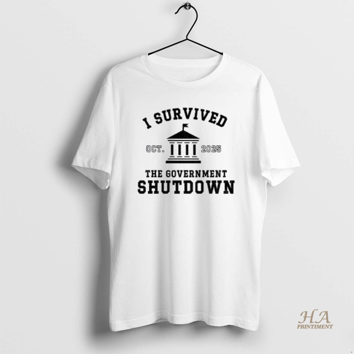 Official I Survived Government Shutdown 2025 October 2025 T-Shirts, Hoodie, Sweatshirt | InkNestWear.com