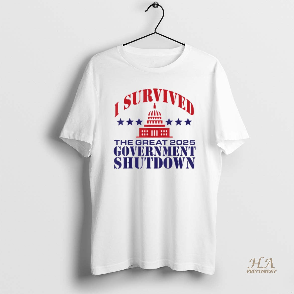 Official I Survived The Great 2025 Government Shutdown T-Shirts, Hoodie, Sweatshirt | InkNestWear.com