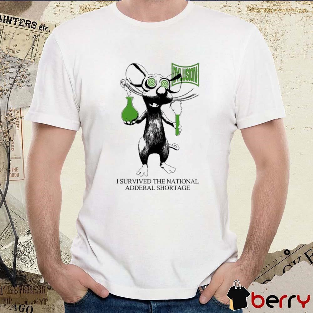 I Survived The National Adderal Shortage Dylusion Lab Rat t-shirt