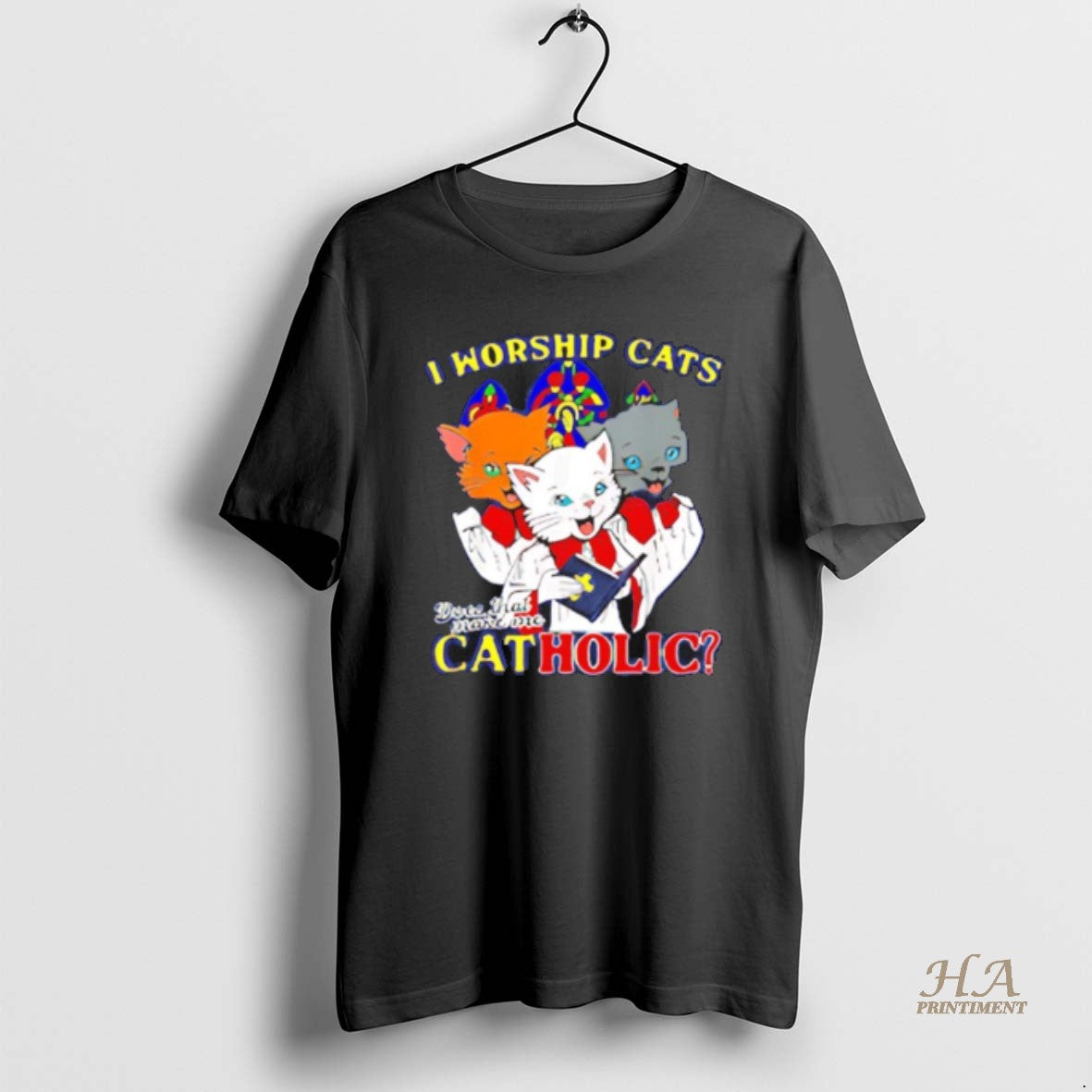Official I Worship Cats Cat Holic T-Shirts, Hoodie, Sweatshirt | InkNestWear.com