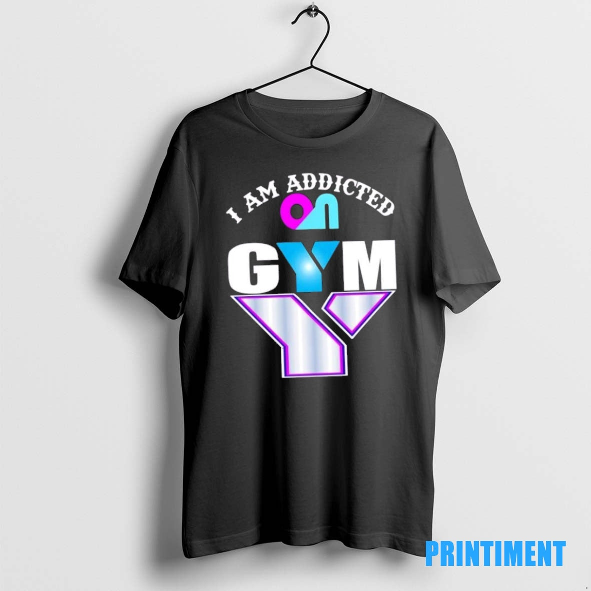 Official I Am Addicted On Gym Gym Fitness Gym Life Workout Fit Fitlife Never Give T-Shirts, Hoodie, Sweatshirt