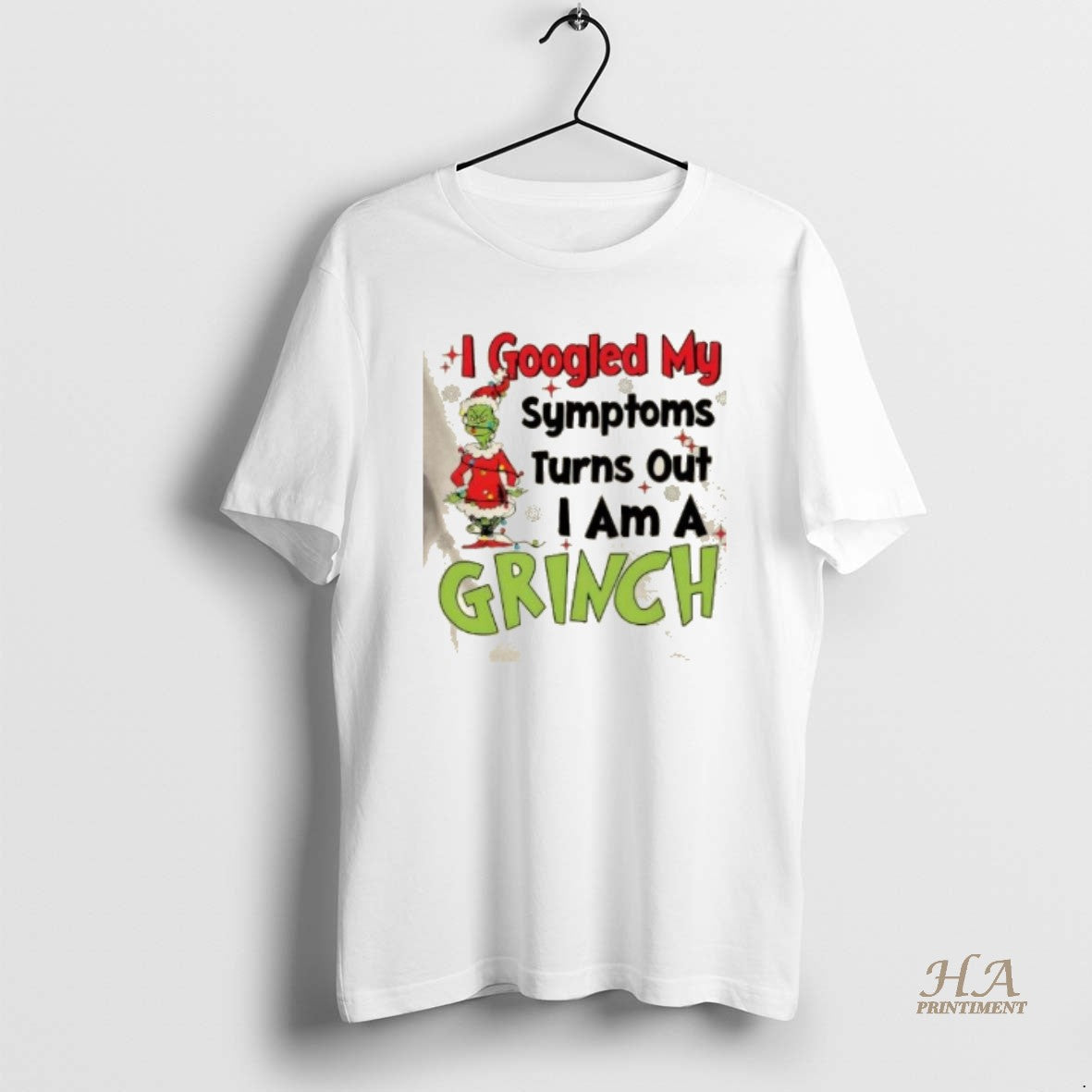 Official I Googled My Symptoms Turns Out I Am A Grinch Christmas T-Shirts, Hoodie, Sweatshirt | InkNestWear.com