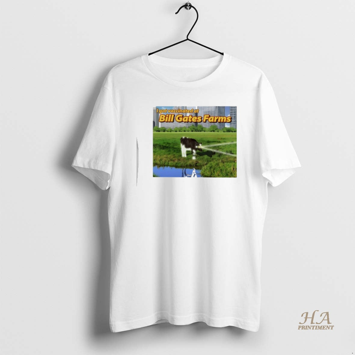 Official I Got Vaccinated At Bill Gates Farms Vaccination Souvenir T-Shirts, Hoodie, Sweatshirt | InkNestWear.com