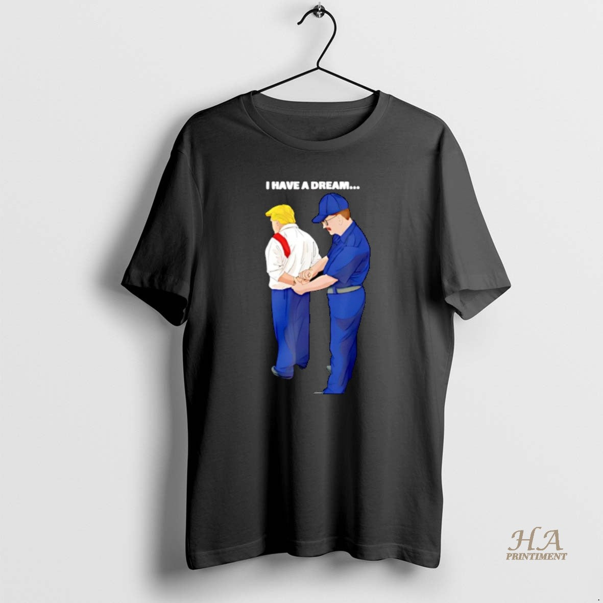 Official I Have A Dream Trump Is Arrested Cartoon Christmas T-Shirts, Hoodie, Sweatshirt | InkNestWear.com
