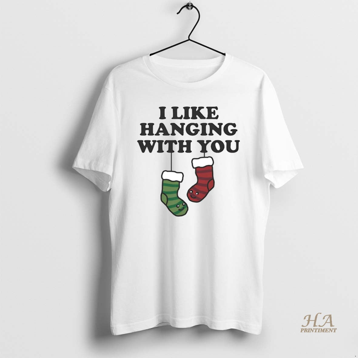 Official I Like Hanging With You Stockings Christmas T-Shirts, Hoodie, Sweatshirt | InkNestWear.com