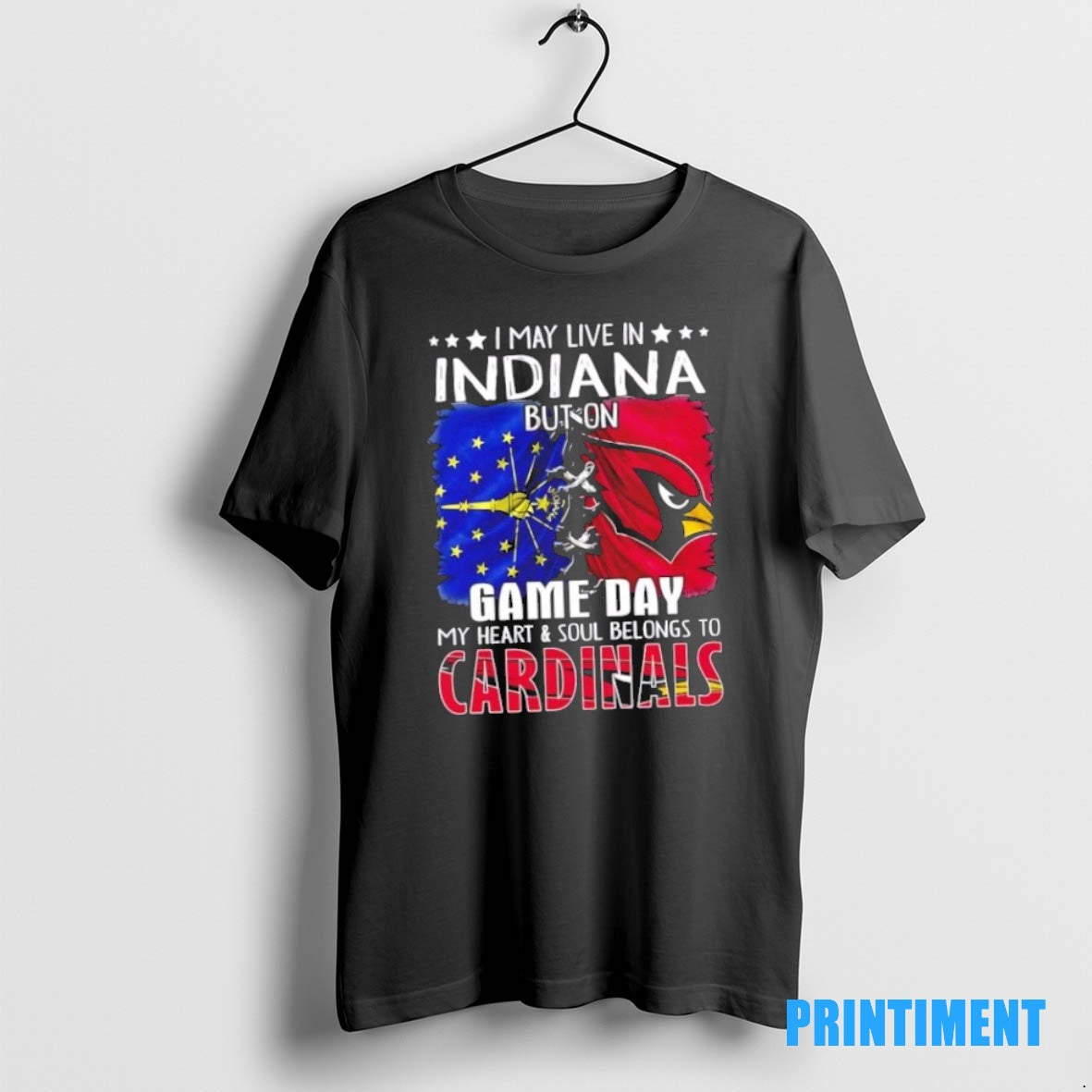 Official I May Live In Indiana But On Gameday My Heart And Soul Belongs To T-Shirts, Hoodie, Sweatshirt | InkNestWear.com