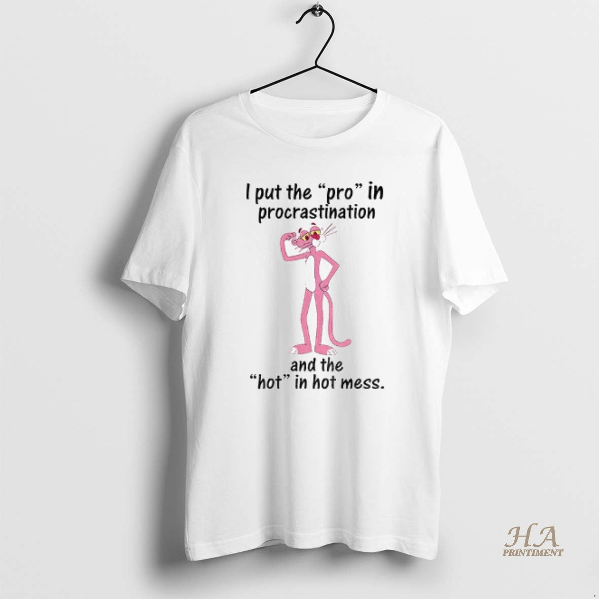 Official I Put The Pro In Procrastination And The Hot In Hot Mess T-Shirts, Hoodie, Sweatshirt | InkNestWear.com