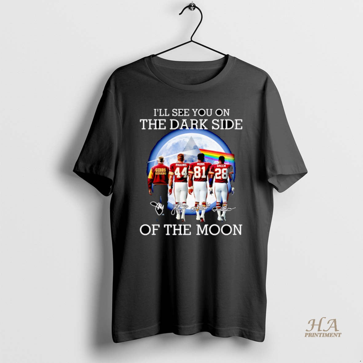 Official Ill See You On The Dark Side Of The Moon Washington Redskins T-Shirts, Hoodie, Sweatshirt | InkNestWear.com