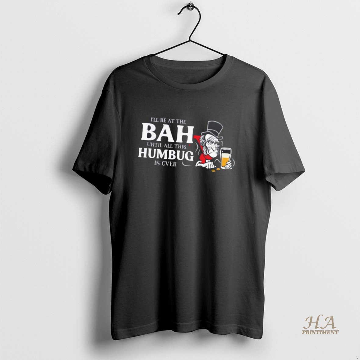 Official Ill Be At The Bah Until All This Humbug Is Over Christmas T-Shirts, Hoodie, Sweatshirt | InkNestWear.com
