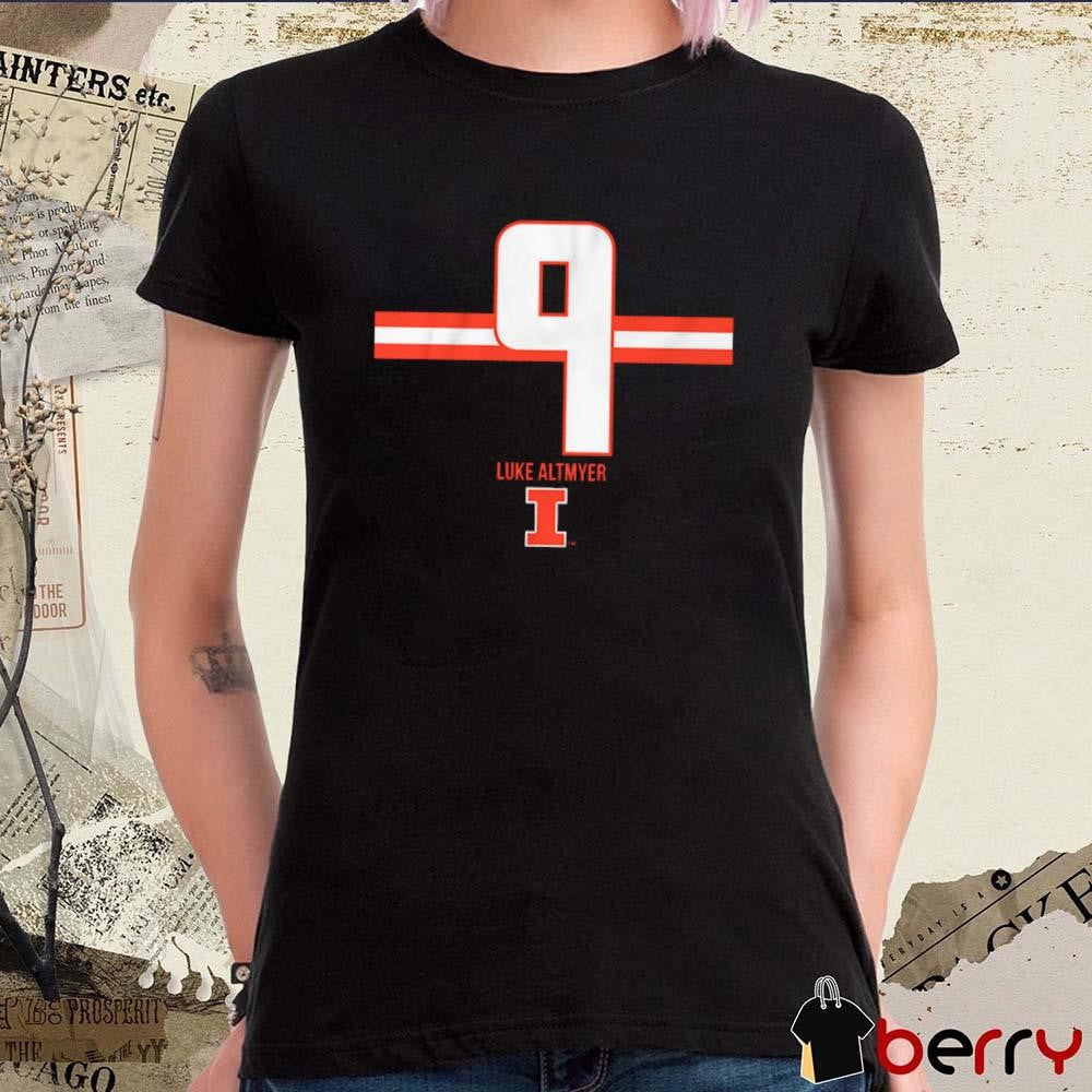 Illinois Fighting Illini Football Luke Altmyer Number Stripe t-shirt