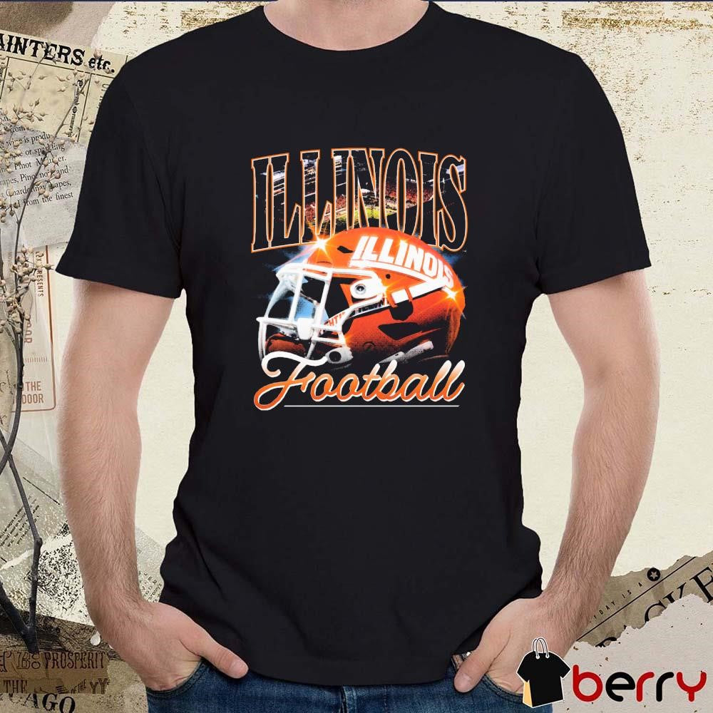 Illinois Football Helmet Vintage Traditions t-shirt