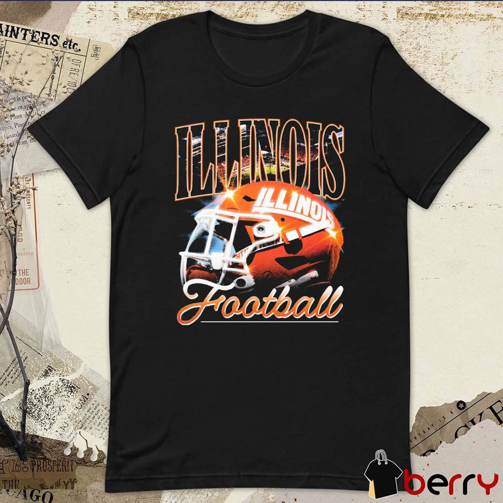 Illinois Football Helmet Vintage Traditions t-shirt