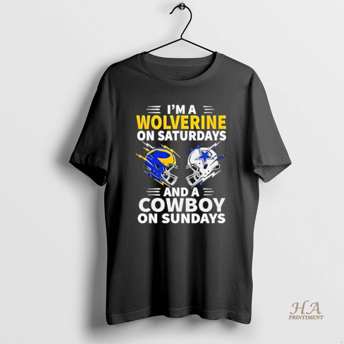 Official Im A Wolverine On Saturdays And A Cowboy On Sundays T-Shirts, Hoodie, Sweatshirt | InkNestWear.com