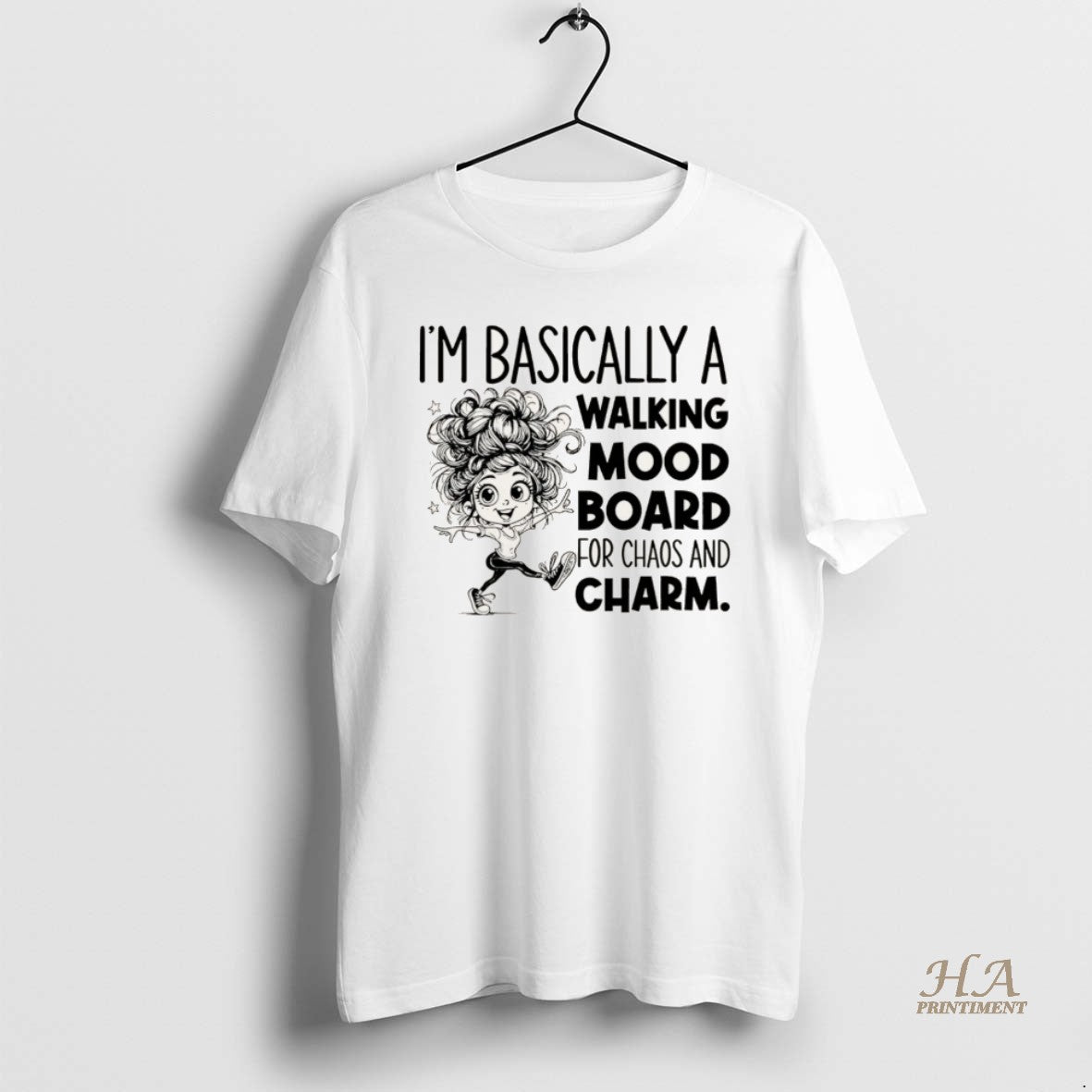 Official Im Basically A Walking Mood Board For Chaos And Charm Christmas T-Shirts, Hoodie, Sweatshirt | InkNestWear.com