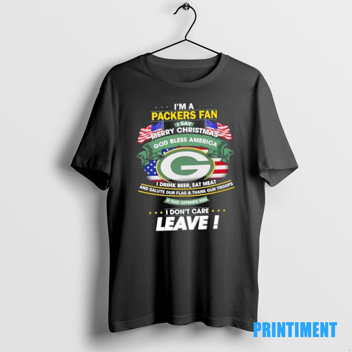 Official Im A Green Bay Packers Fan I Say Merry Christmas God Bless America T-Shirts, Hoodie, Sweatshirt | InkNestWear.com