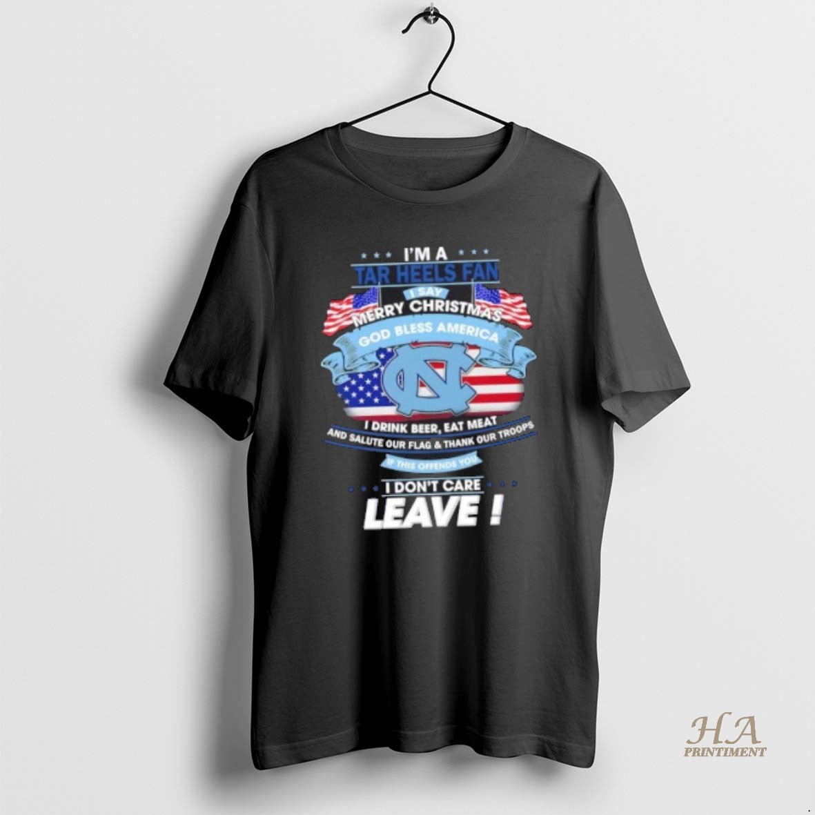 Official Im A North Carolina Tar Heels Fan I Say Merry Christmas God Bless America T-Shirts, Hoodie, Sweatshirt