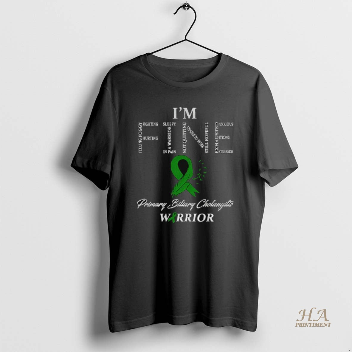 Official Im Fine Primary Biliary Cholangitis Warrior T-Shirts, Hoodie, Sweatshirt | InkNestWear.com
